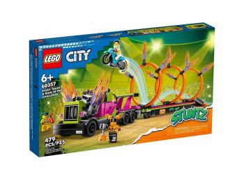 LEGO® City Stuntz - Kaszkadőr járgány és tűzgyűrű kihívás (60357)