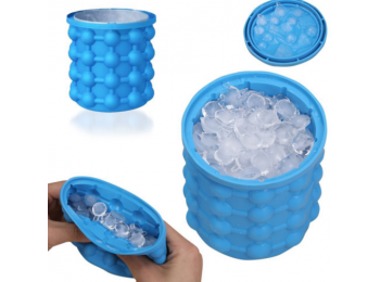 Ice Genie 2in1 szilikon jégkocka késztó és tartó pohár