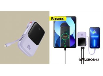 Baseus Qpow Pro 10000mAh külső akkumulátor 20W, USB-C, US