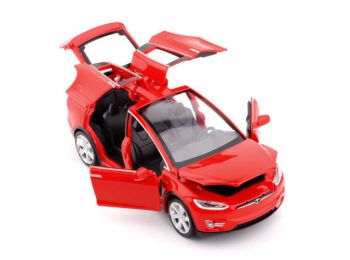 1:32 méretarányú Tesla Model X modellautó - piros