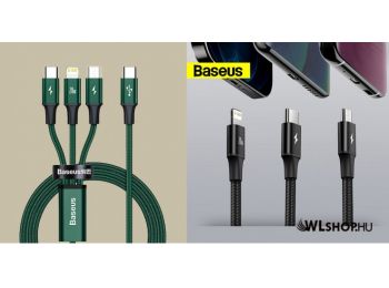Baseus Rapid Series 3 az 1-ben USB-C - Micro USB/Lightning/U