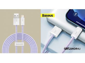Baseus Dynamic Lightning adat/töltőkábel, 2,4A, 2m - Lila