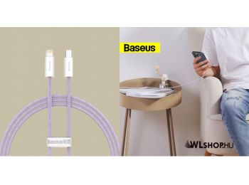 Baseus Dynamic USB-C/Lightning adat/töltőkábel, 20W, 1m -