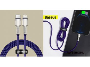 Baseus Cafule USB-C/Lightning adat/töltőkábel PD, 20W, 1m