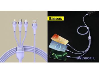 Baseus Flash II 3 az 1-ben USB - USB-C/micro USB/Lightning t