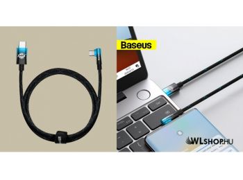 Baseus MVP2 USB-C/USB-C adat/töltőkábel, 100W, 1m - Feket