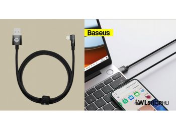 Baseus MVP II Lightning 90 °-os adat/töltőkábel 2,4A 1m 