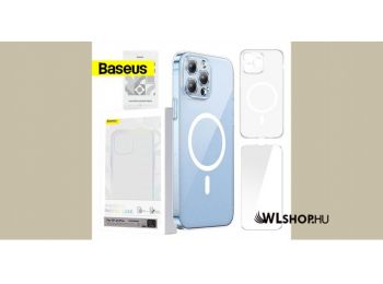 iPhone 14 Pro Crystal Megsafe tok + edzett üveg Baseus - Á