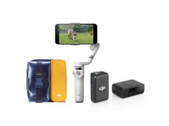 DJI Osmo Mobile 6 (Platinum Gray) Vlogger Combo + ajándék 