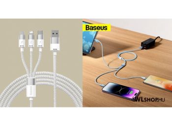 Baseus StarSpeed 3 az 1-ben USB - USB-C/Micro/Lightning töl