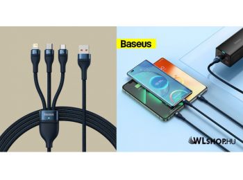 Baseus Flash 3 az 1-ben USB - USB-C/Micro USB/Lightning töl
