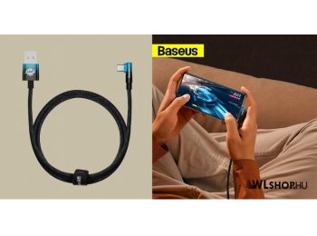 Baseus Elbow USB-C 90 °-os adat/töltőkábel 100W, 1m - Fe