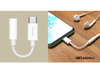Foneng USB-C / 3.5mm jack adapter BM21 - Fehér