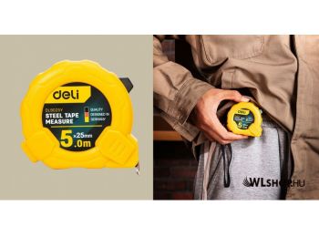 Deli Tools mérőszalag 5m/25mm - Sárga