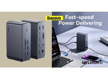 Baseus UnionJoy Hub 17 port 2x USB-C to HDMI4K@60Hz, DP4K@60