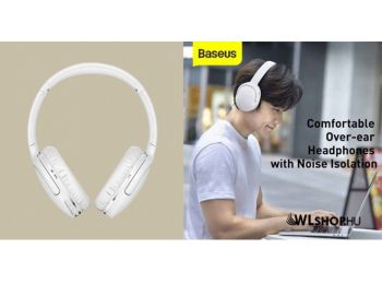 Baseus Encok D02 Pro vezeték nélküli Bluetooth fejhallgató, BT5.3 - Fehér