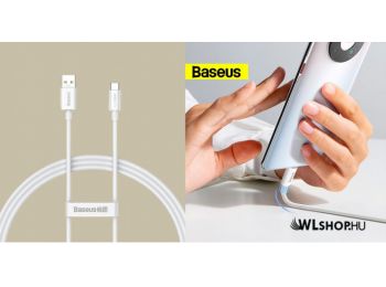 Baseus Superior USB-C adat/töltőkábel 65 W, PD, 1m - Feh