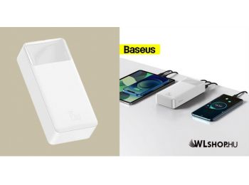 Baseus Bipow 30000mAh külső akkumulátor 15W 2xUSB + USB-C