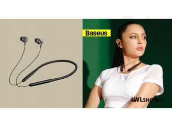 Baseus Bowie P1x nyakpántos vezeték nélküli bluetooth 5.3 fejhallgató - Fekete