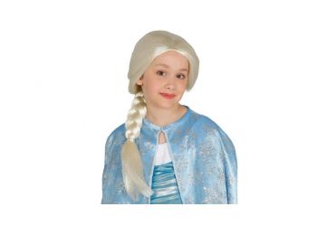 Frozen Jégvarázs Elsa Elza hercegnő, jégkirálynő gyerek, kislány halloweeni farsangi jelmez kiegészítő - paróka