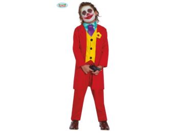 Joker halloween farsangi jelmez szett - gyerek (méret: M)