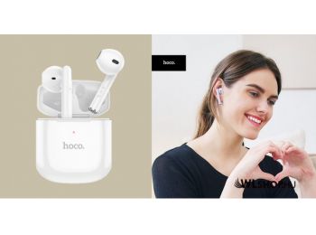 Hoco Delighted vezeték nélküli fülhallgató TWS,BT 5.3 EW19 Plus - Fehér