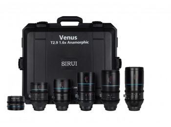SIRUI Venus T2.9 1.6X quintet anamorf objektív készlet Sony E bajonettel és ADP125X adapterrel