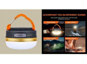 Superfire T60-A kempinglámpa 2,5W, 3 x AAA elem, IP44