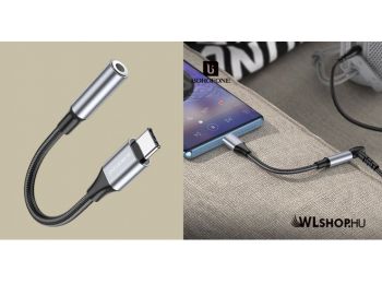 Borofone BV16 USB-C - 3,5 mm-es audió adapter - Ezüst
