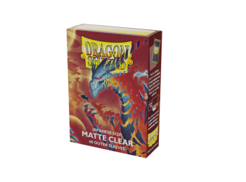 Dragon Shield Japanese Size Matte Clear Outer Sleeves - Clea