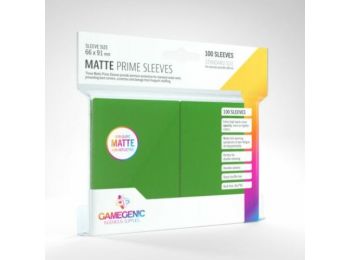 GameGenic Matte Prime Sleeves, zöld - 66x91mm (100 db/csomag)