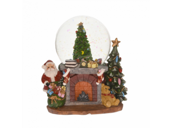 Hógömb kandallóval