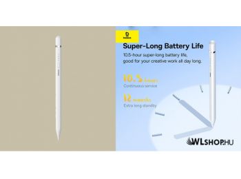 Baseus Smooth Writing aktív ceruza vezeték nélküli töltéssel, USB-C - Fehér