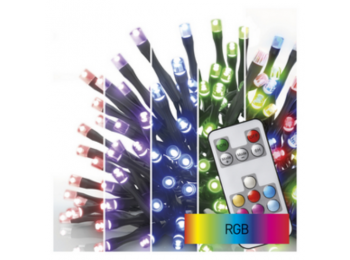 LED karácsonyi fényfüzér, 10 m, kültéri és beltéri, 