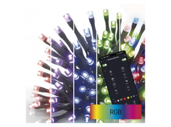 GoSmart LED karácsonyi fényfüzér, 18m, kültéri és beltéri, RGB, programokkal, időz,wifivel
