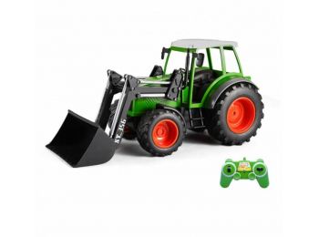 Távirányítású traktor homlokrakodóval (2,4 GHz, 1:16 m