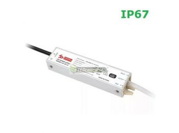 LEDIS 20W DC12 IP67 stabilizált LED tápegység, 140x29x21 