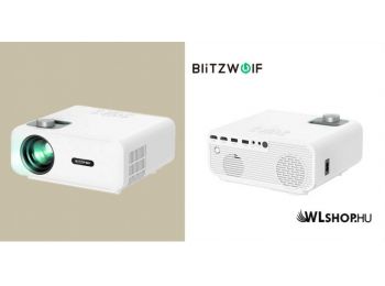 Projektor, LED, 1080p, HDMI, USB, AV, Mini Jack 3,5 mm, BlitzWolf BW-V5 - Fehér