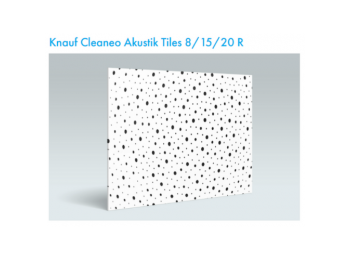 Knauf Cleaneo akusztikus álmennyezeti lap UFF 8/15/20R schw 12,5x1200x2000 mm