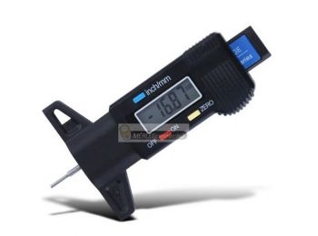 Digitális gumiprofil, futófelület mélységmérő 0-25.40 mm, 0,01 mm-es osztás