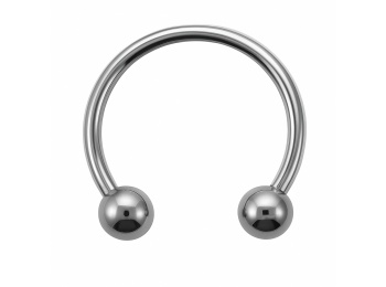 Acél patkó piercing