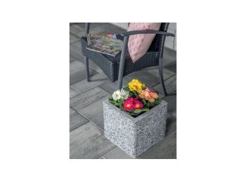 Leier virágtartó láda 30cm Euroline finommosott Paris