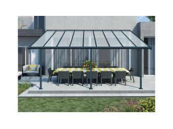 Teraszfedés SIERRA  3X5.46 szürke/ áttetsző 6mm (bővít