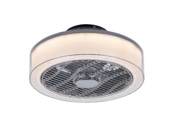 Rábalux DALFON ventilátoros mennyezeti led lámpa, CCT, sz
