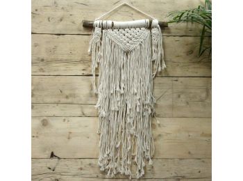 Makramé Falidíszek - Natúr -Bőség