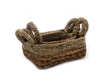 Banánlevél és Tengerifű Négyzetes Kosár- 3-mas szett