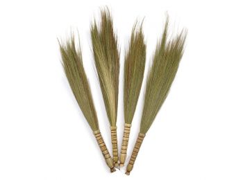 Pampafű Seprű Dekoráció-Natúr/4-es szett