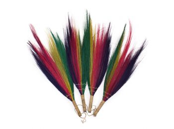 Pampafű Seprű Dekoráció-Szivárványos/4-es szett