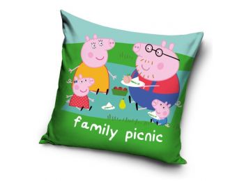 Peppa Malac Picnic Párnahuzat 40x40 cm Velúr