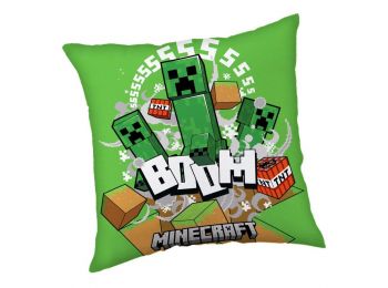 Minecraft Creeper Boom Párna, Díszpárna 40x40 cm